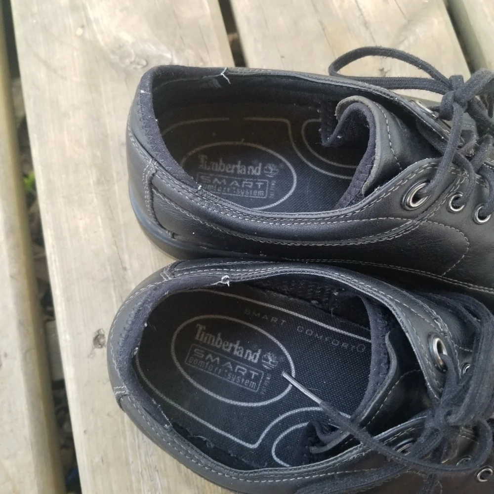 Timberland Madison Summit Double‎ Welt Comfort Oxfords Black Leather Mens 11.5